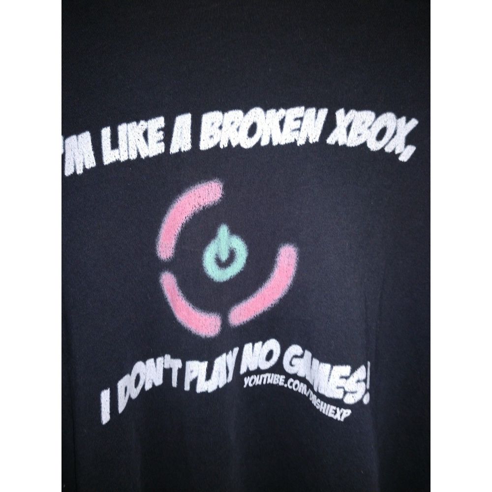 Men's t-shirt 6XL Spread shirt with graphic. Black.
